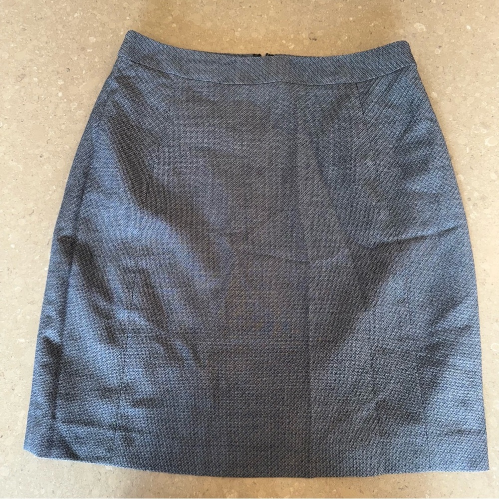 Reiss Gray Pencil Skirt Knee-Length Workwear